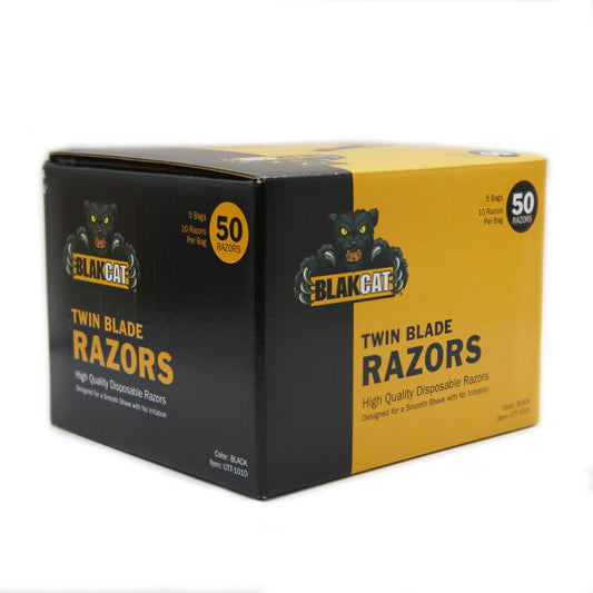 Blackcat Premium Twin Blade Razors 50 Pack