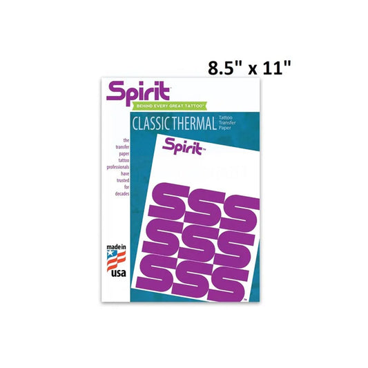 Spirit Tattoo Thermal Transfer Paper - 8-1/2" x 11” 100 Sheets